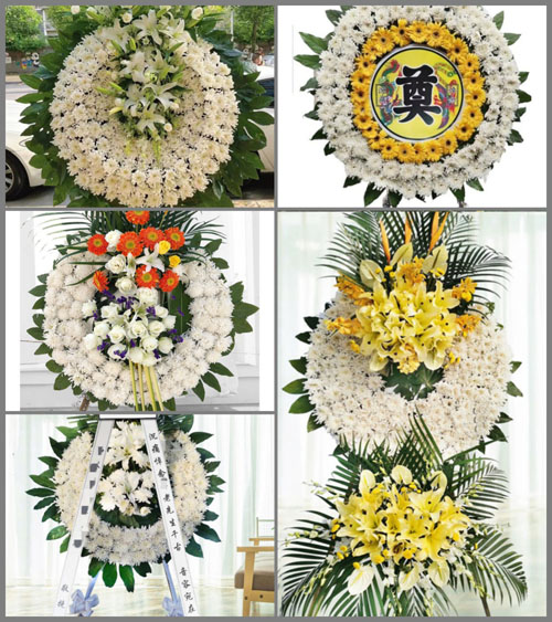 山东青岛胶州市铺集镇南龙池村花圈速递